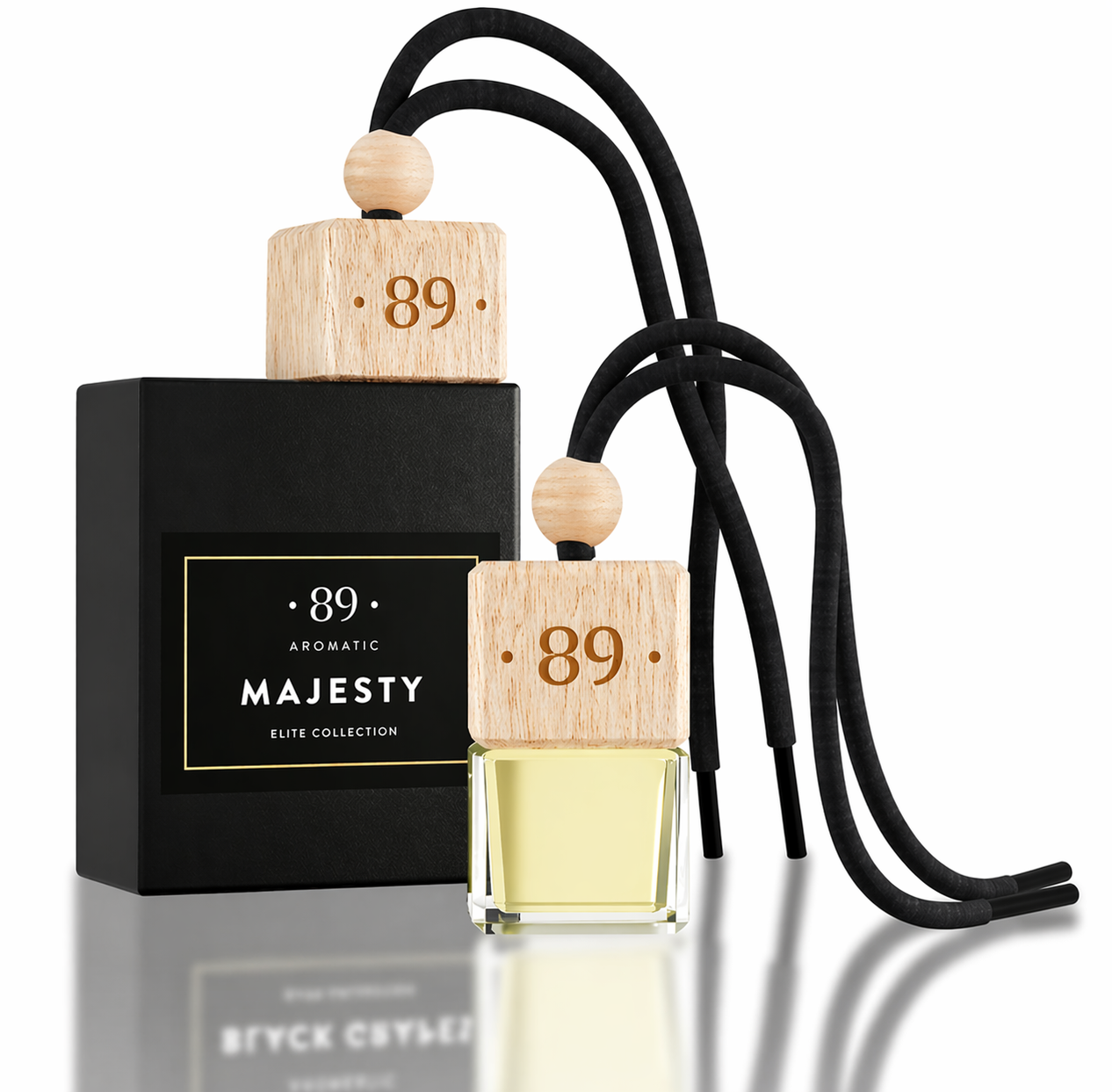 Ambientador Colgante de Cristal para Coche AROMATIC•89• | Diseño Sofisticado Fragancia Premium