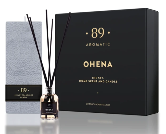 Conjunto de ambientador y vela perfumada prémium AROMATIC•89• | Exclusivo
