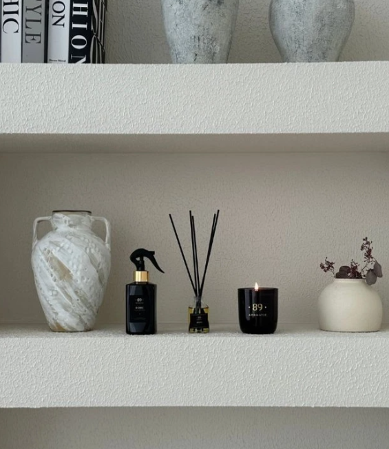 Set de fragancia para el hogar con spray de ambiente y vela perfumada prémium | AROMATIC•89• | Exclusivo