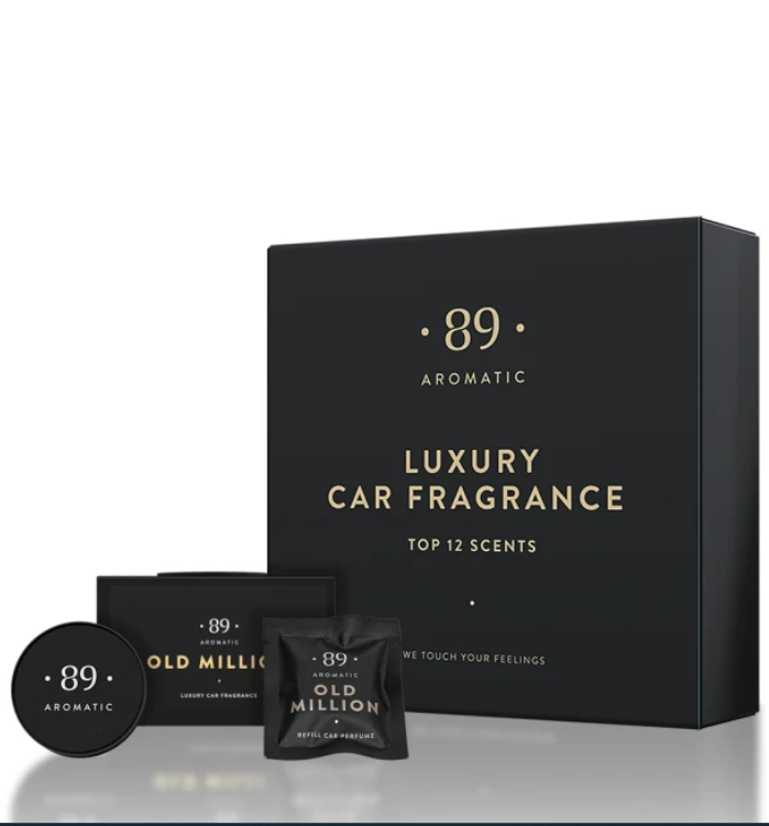 Juego de clip de coche AROMATIC•89• | 1 clip + 12 fragancias premium