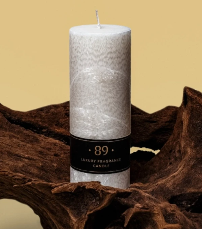 Vela Cera Palma Redonda AROMATIC•89• | Diseño Clásico Fragancia Premium