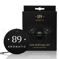 Kit de 6 ambientadores de papel para coche AROMATIC•89• | Fragancia premium duradera y económica