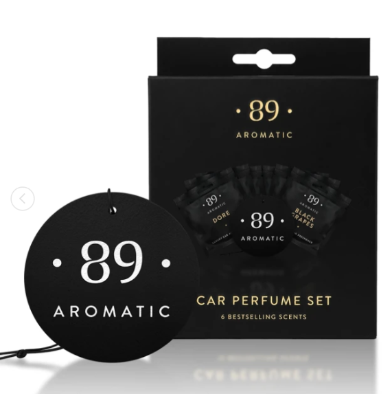 Kit de 12 Ambientadores de Papel para Coche AROMATIC•89• | Fragancia Premium Duradera Económico