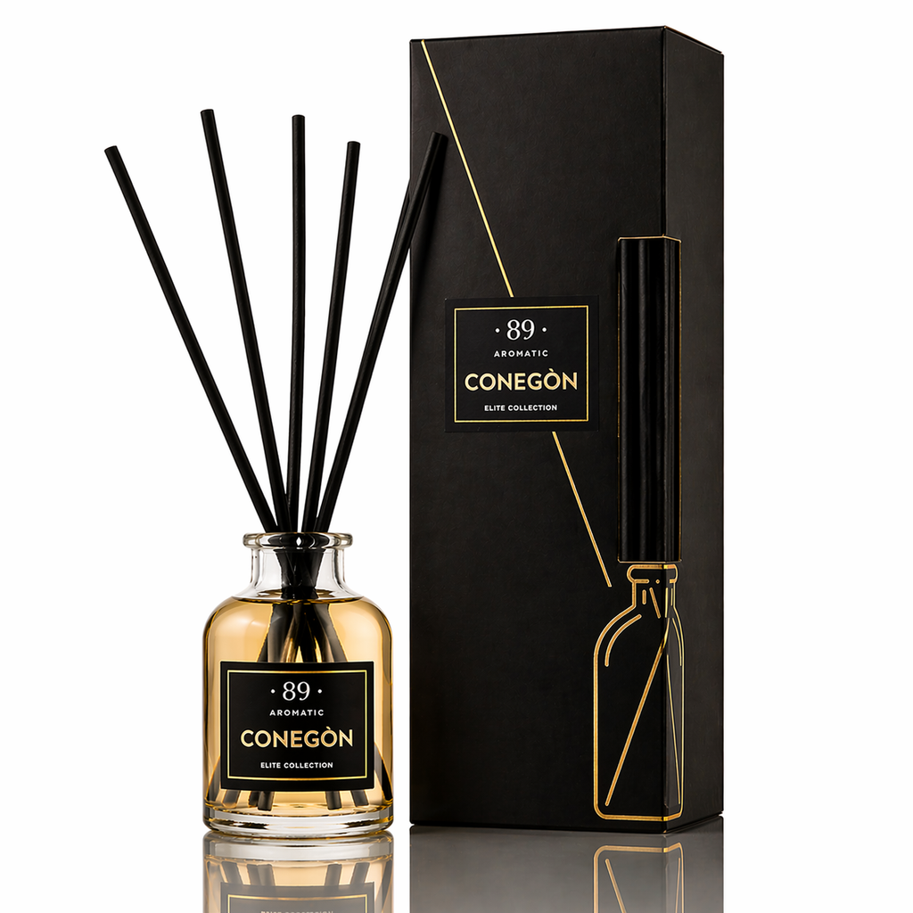 Difusor de Varillas Casa AROMATIC•89• | Fragancia Premium Continua Diseño Elegante