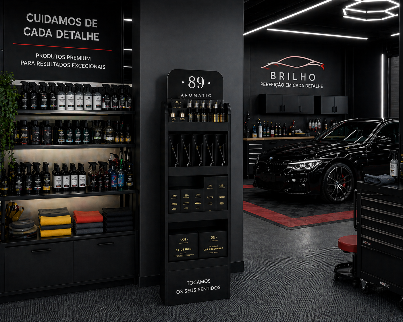 Suporte de produção - Expositor de Chão Aromatic89