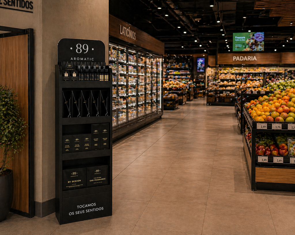 Suporte de produção - Expositor de Chão Aromatic89